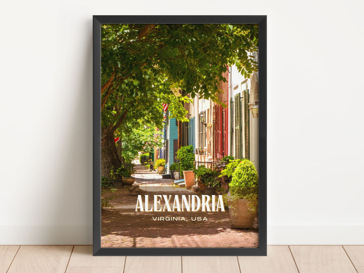 Alexandria Retro Wall Art, Virginia, USA
