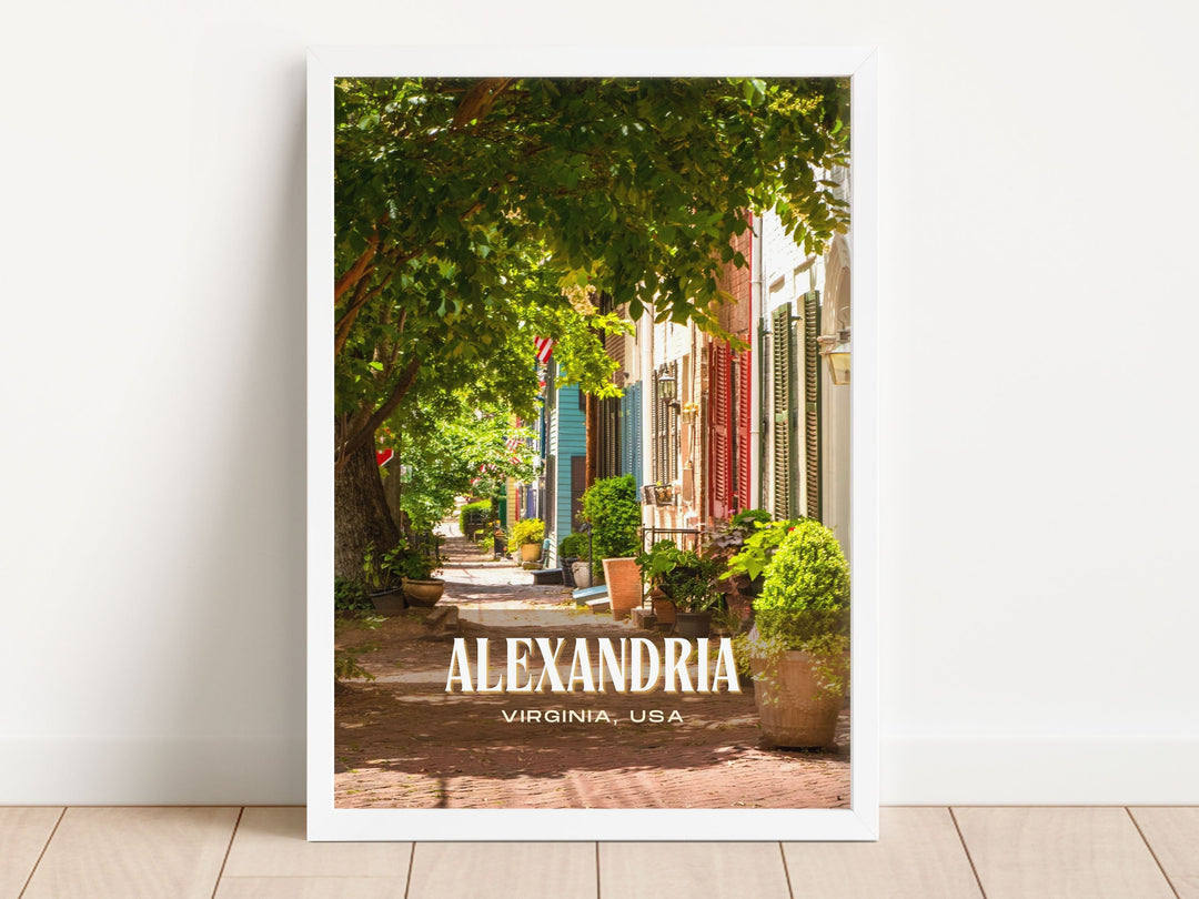 Alexandria Retro Wall Art, Virginia, USA