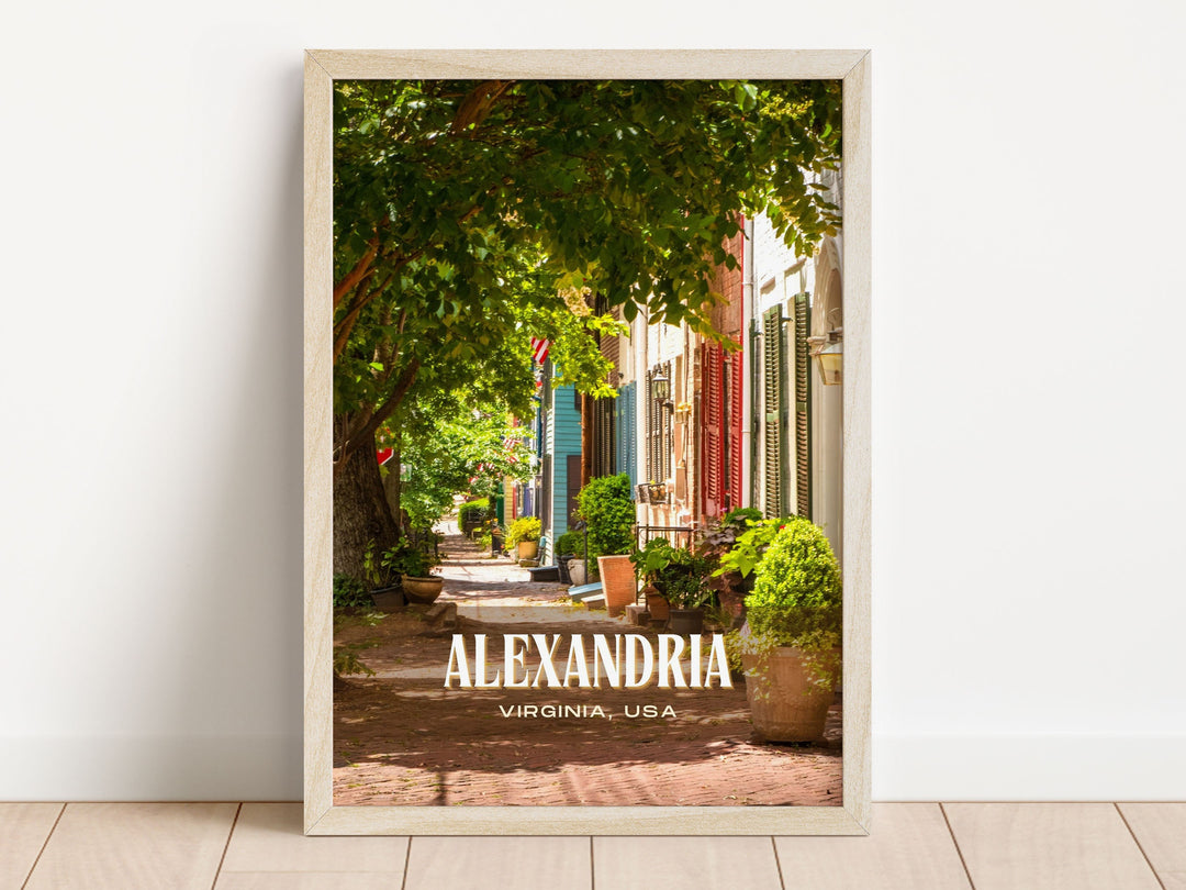 Alexandria Retro Wall Art, Virginia, USA
