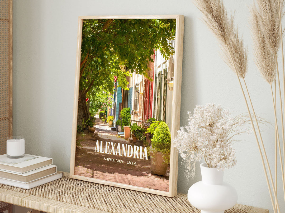 Alexandria Retro Wall Art, Virginia, USA