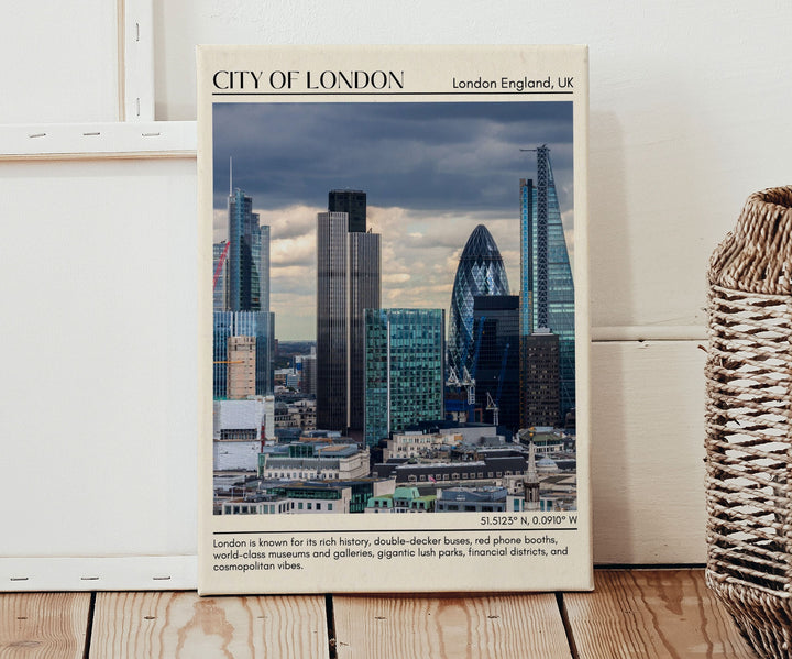 City of London Wall Art, London England, UK