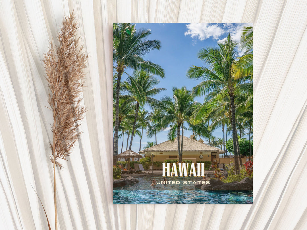 Hawaii Retro Wall Art, USA