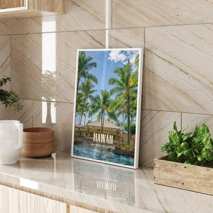 Hawaii Retro Wall Art, USA