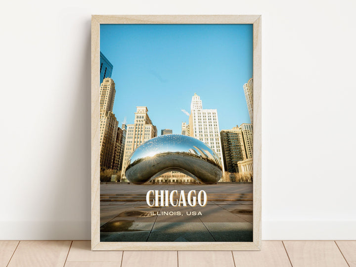 Chicago Retro Wall Art, Illinois, USA