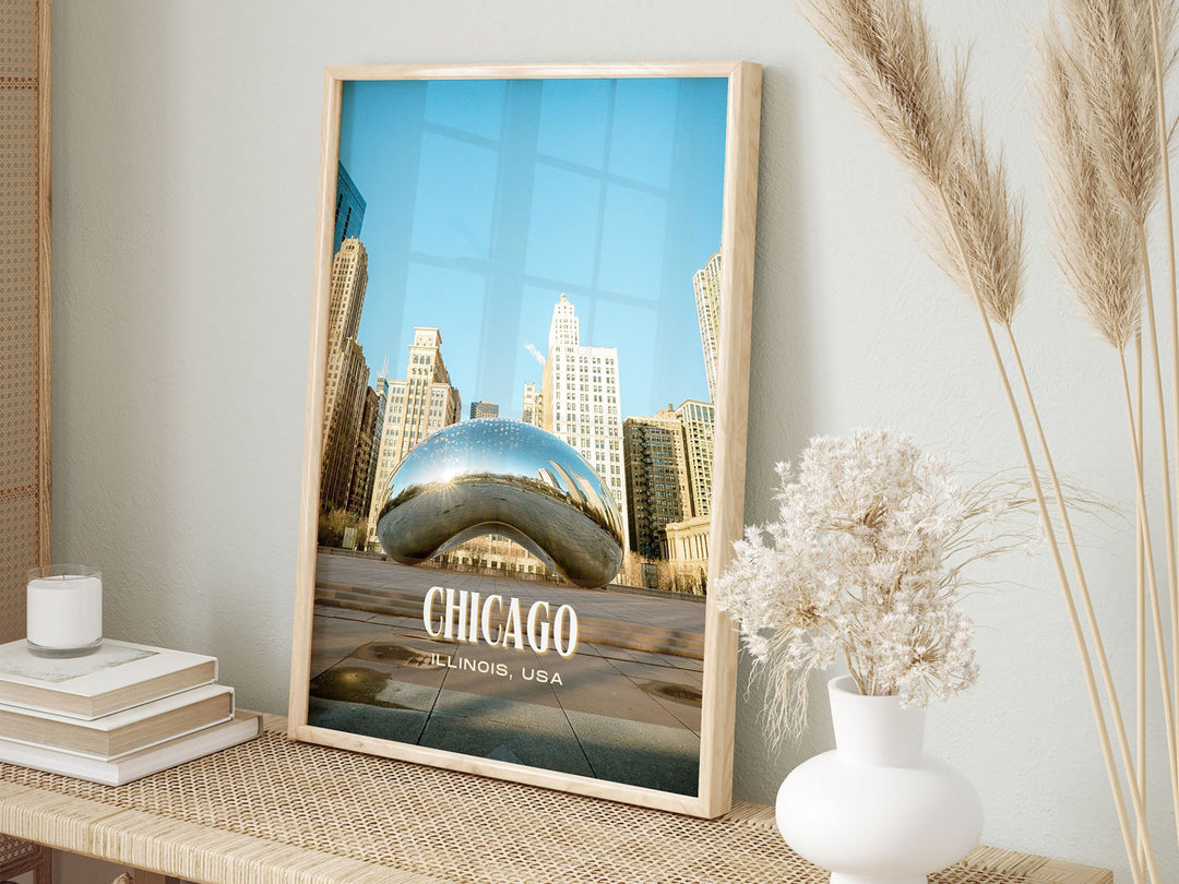 Chicago Retro Wall Art, Illinois, USA