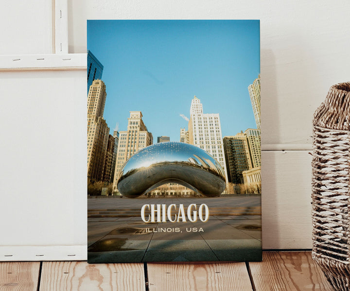 Chicago Retro Wall Art, Illinois, USA