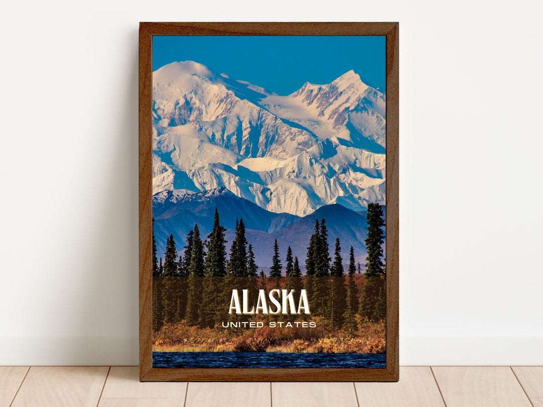 Alaska Retro Wall Art, United States
