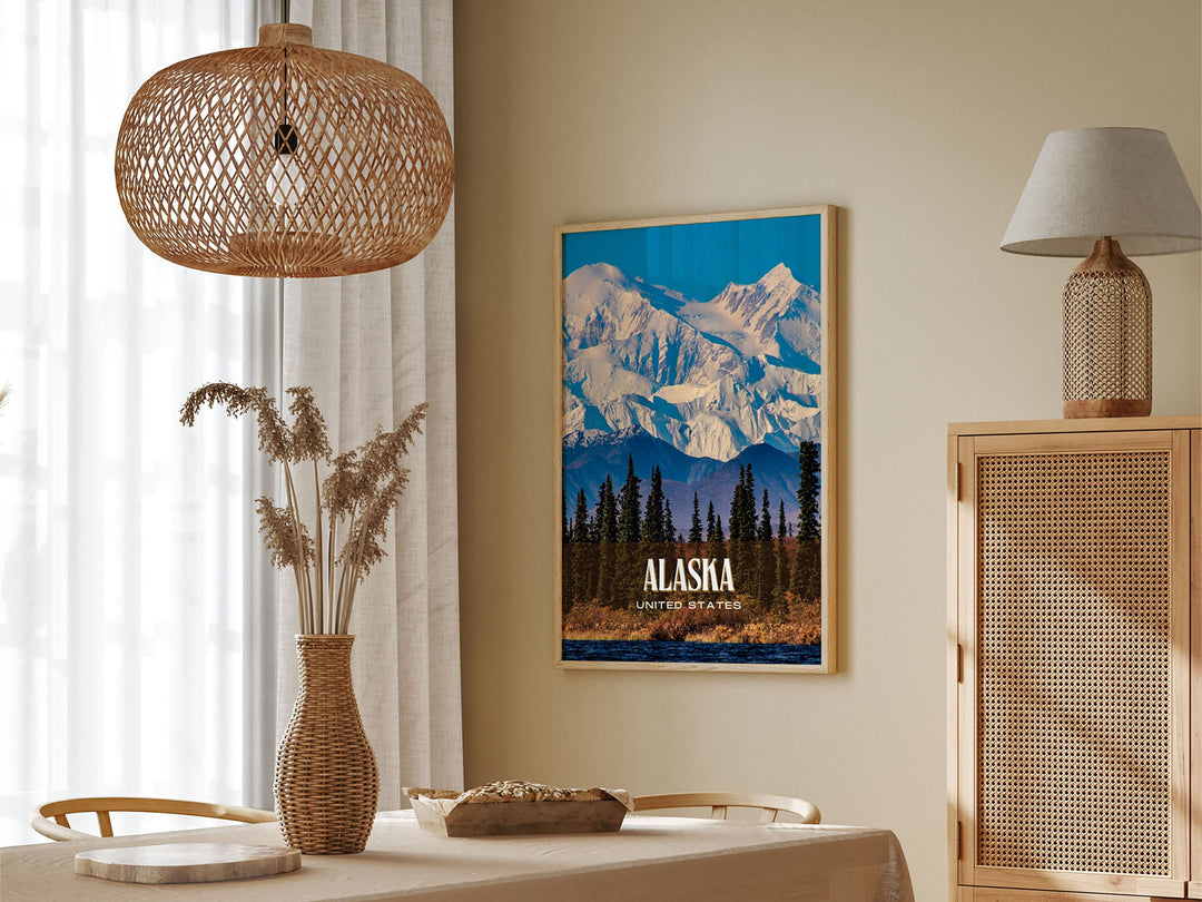 Alaska Retro Wall Art, United States
