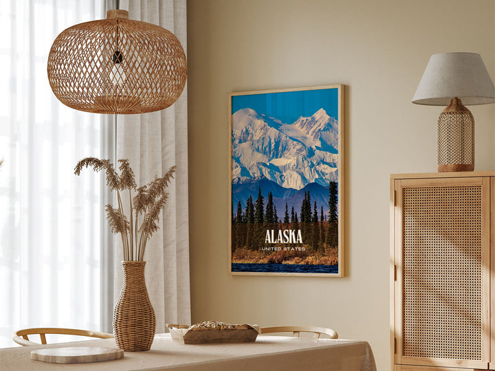 Alaska Retro Wall Art, United States