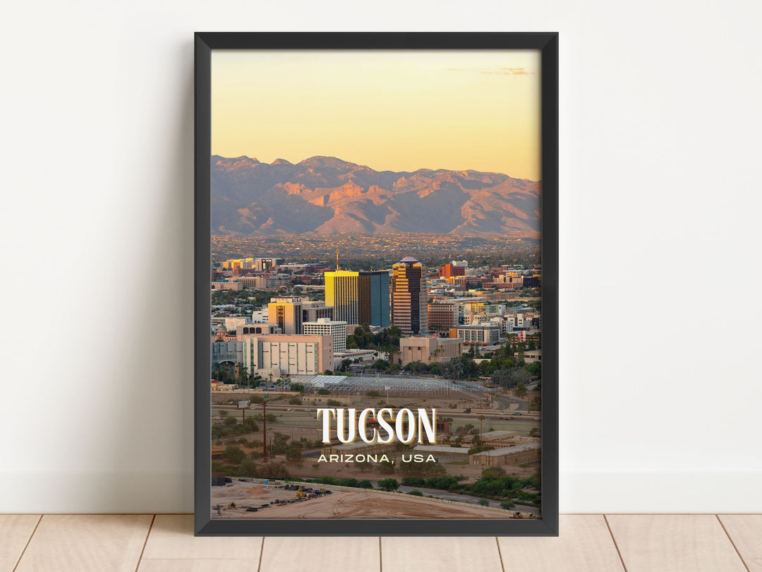 Tucson Retro Wall Art, Arizona, USA