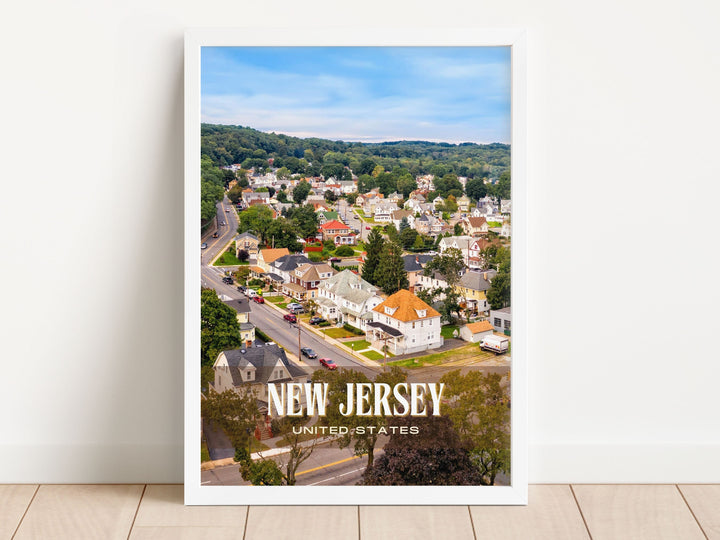 New Jersey Retro Wall Art, USA