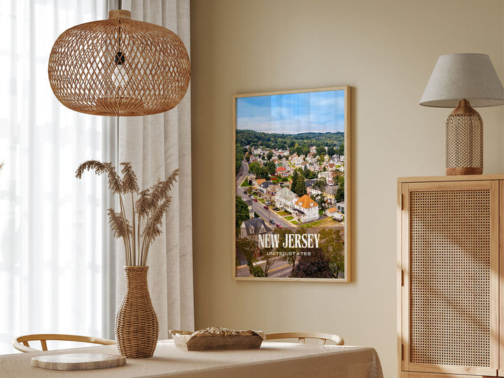New Jersey Retro Wall Art, USA