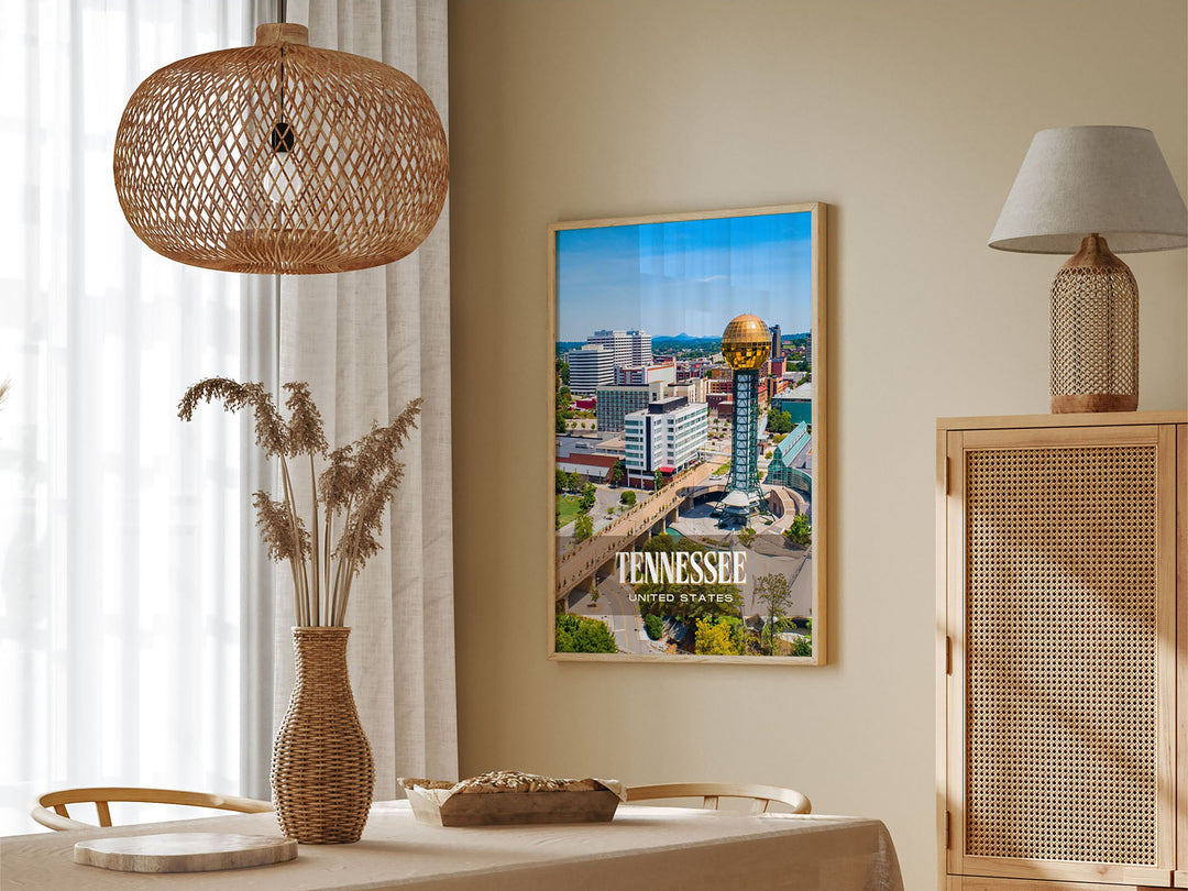 Tennessee Retro Wall Art, USA
