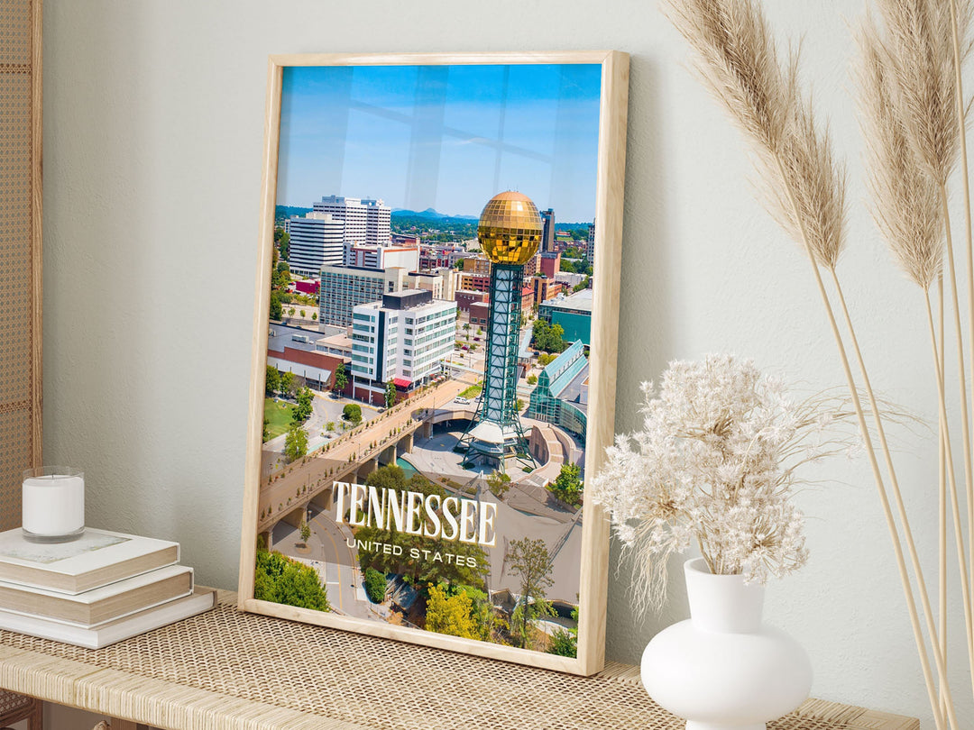Tennessee Retro Wall Art, USA
