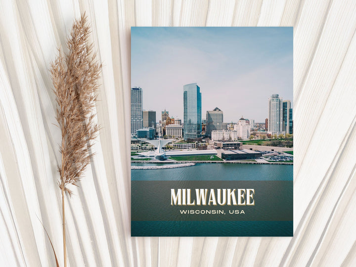 Milwaukee Retro Wall Art, Wisconsin, USA