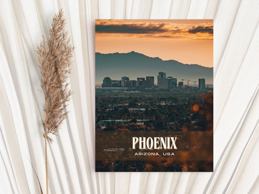 Phoenix Retro Wall Art, Arizona, USA