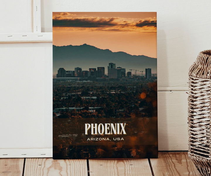 Phoenix Retro Wall Art, Arizona, USA