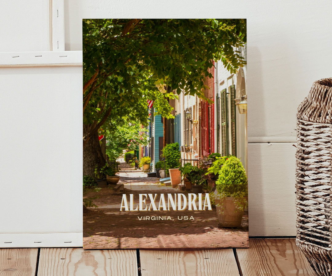 Alexandria Retro Wall Art, Virginia, USA