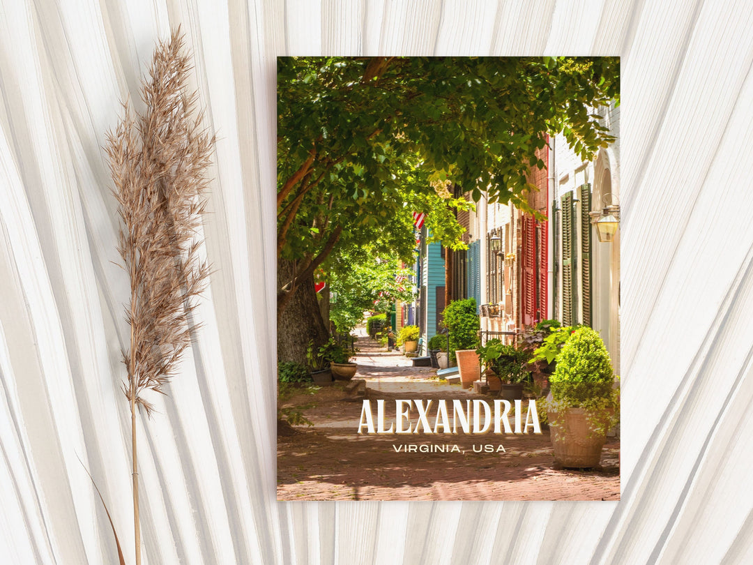 Alexandria Retro Wall Art, Virginia, USA