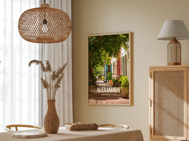 Alexandria Retro Wall Art, Virginia, USA