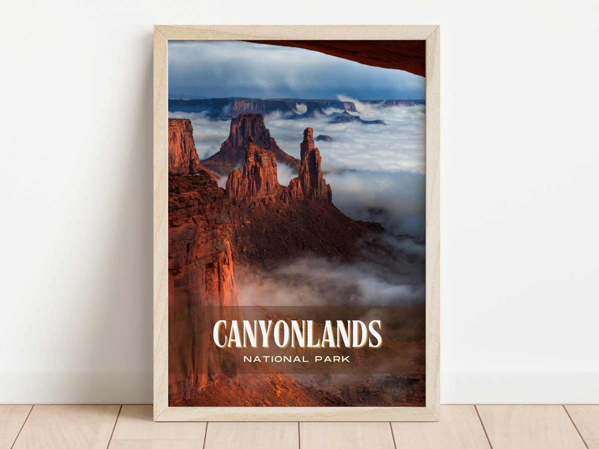 Canyonlands National Park Retro Wall Art, Utah, USA