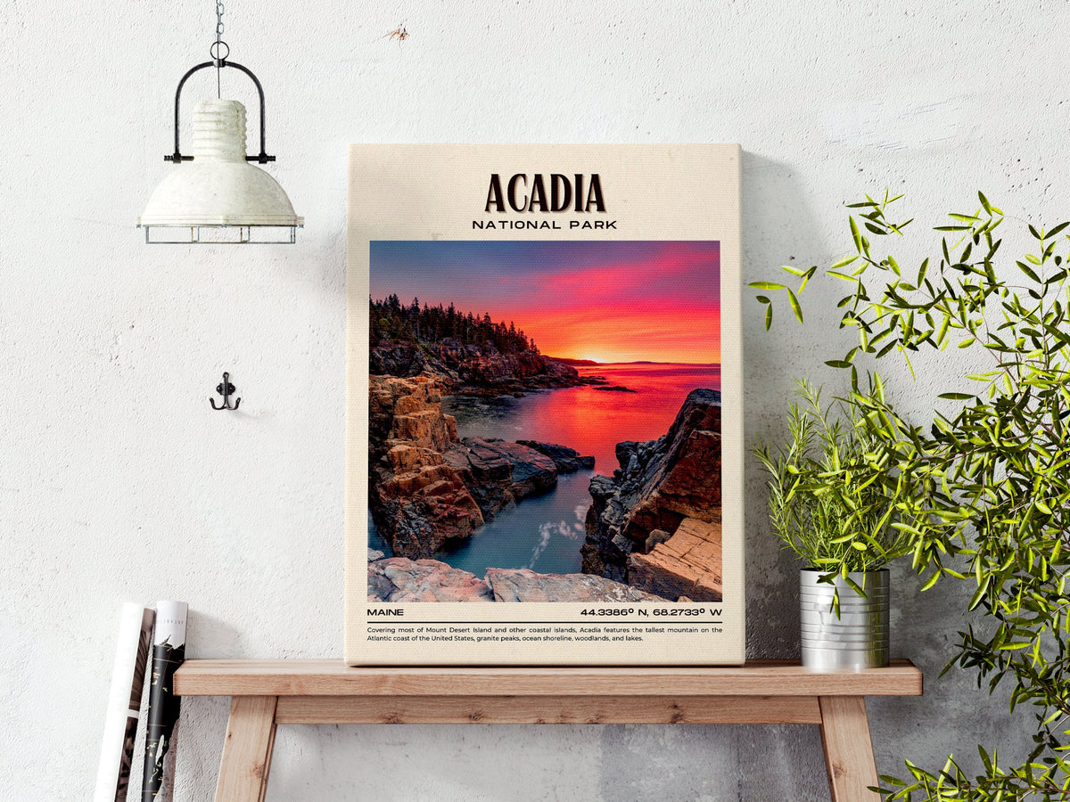 Exploring Acadia National Park: 5 Must-Do Activities and Capturing Memories with Vintage Wall Art