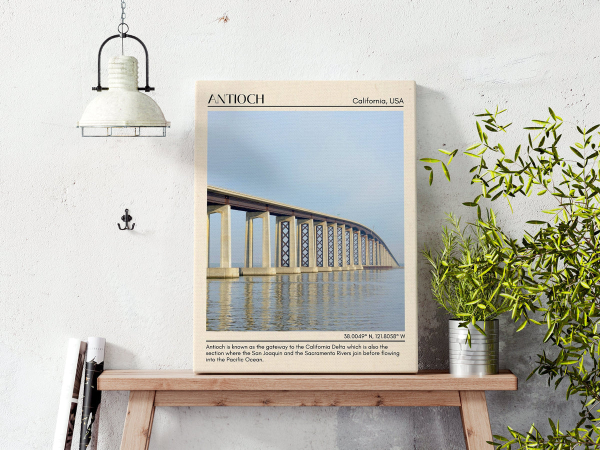 Antioch Minimal Wall Art, California, USA Poster