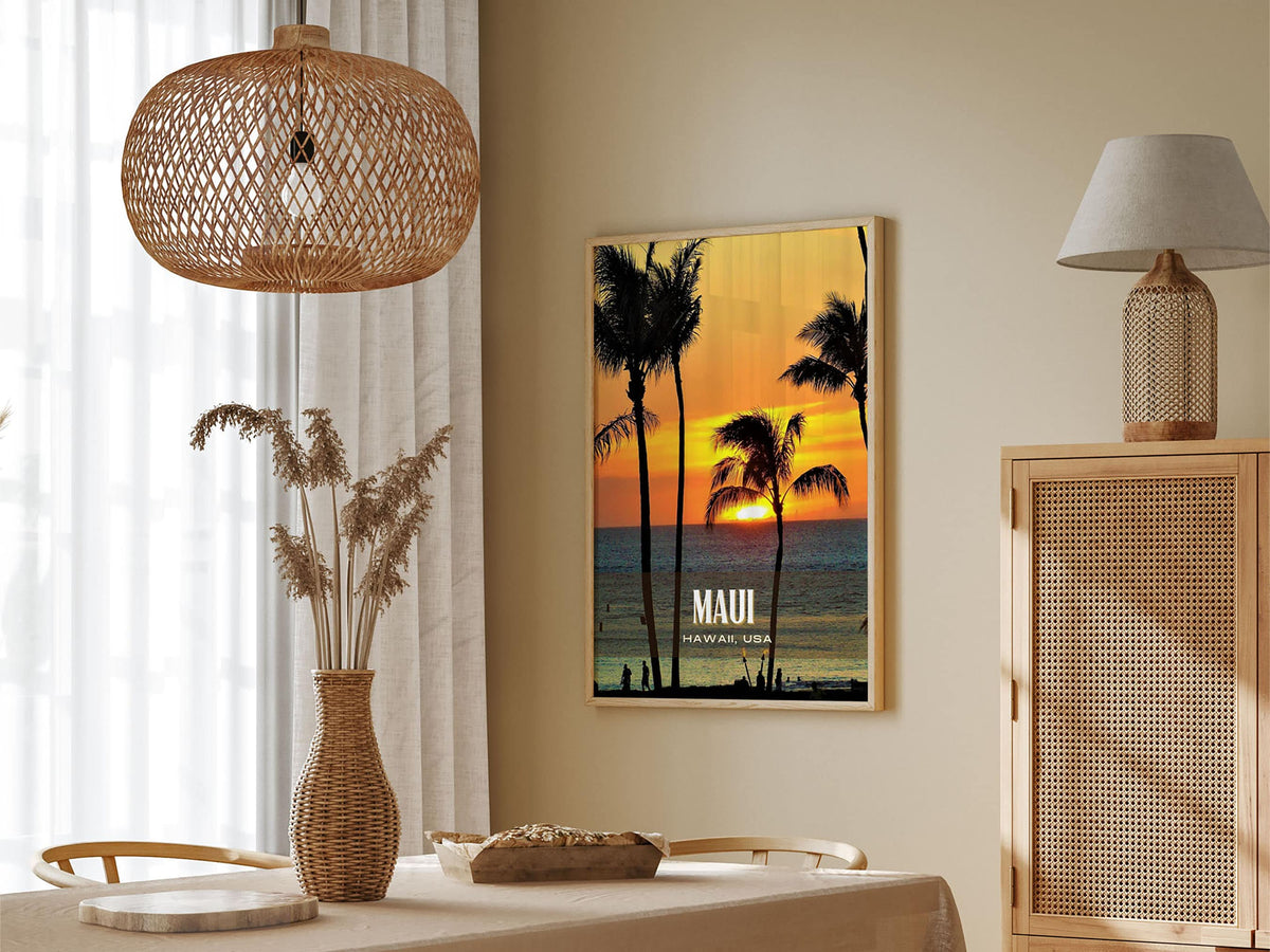 Products Maui Retro Wall Art, Hawaii, USA