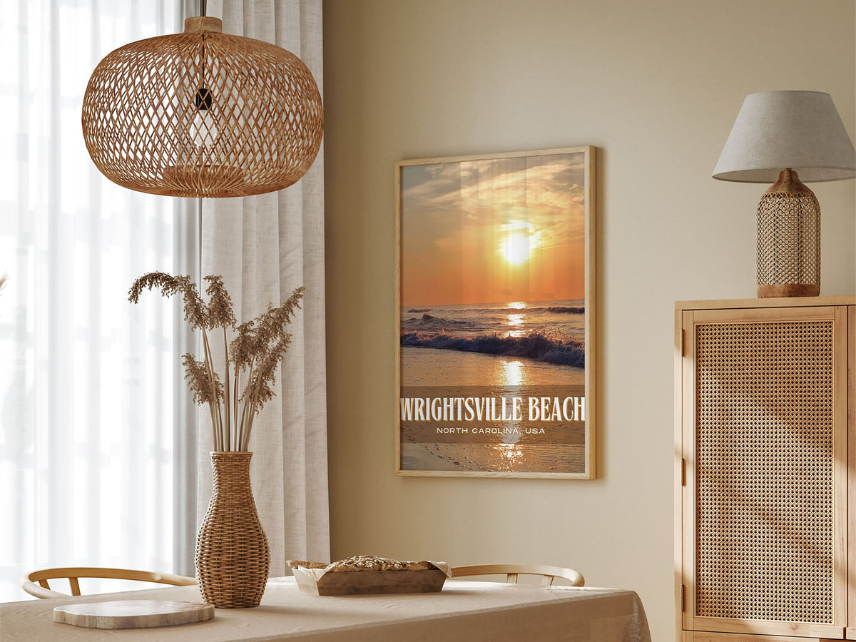 Wrightsville Beach Retro Wall Art, North Carolina, USA Success