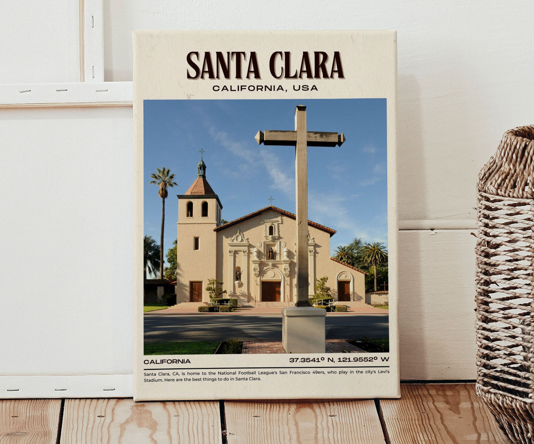 Santa Clara Vintage Wall Art, California, USA