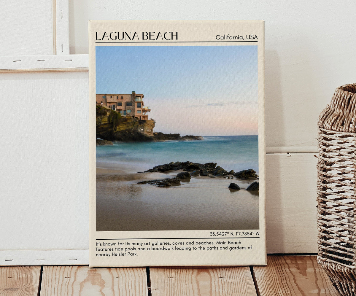 Laguna Beach, California, USA, Travel Poster Print, City Art Print, city colour palette, Laguna Beach art, Laguna Beach map, Laguna Beach painting, California poster, Laguna Beach wall art, Laguna Beach photo