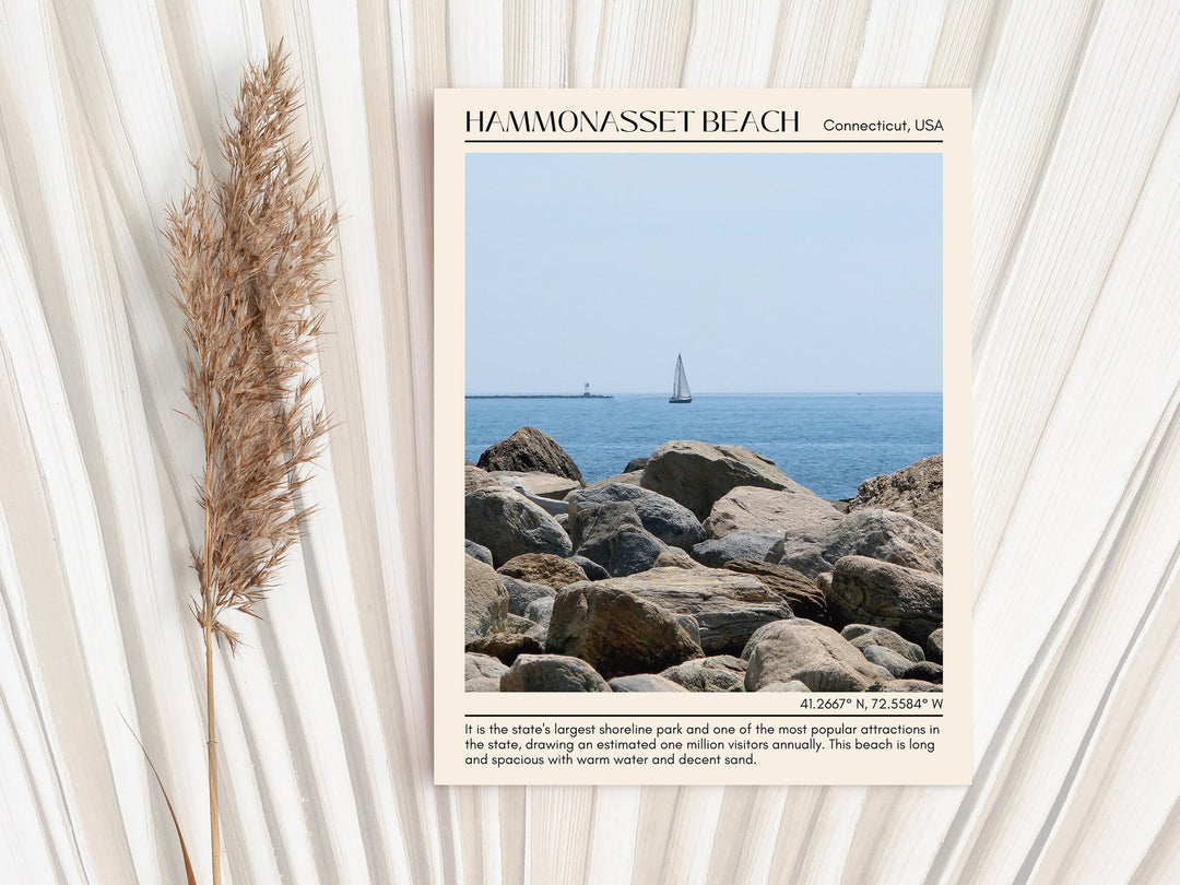 Hammonasset Beach map, Hammonasset Beach painting, Connecticut poster, Hammonasset Beach wall art, Hammonasset Beach photo, Hammonasset Beach artwork, Hammonasset Beach travel, Hammonasset Beach wall decor, Hammonasset Beach poster