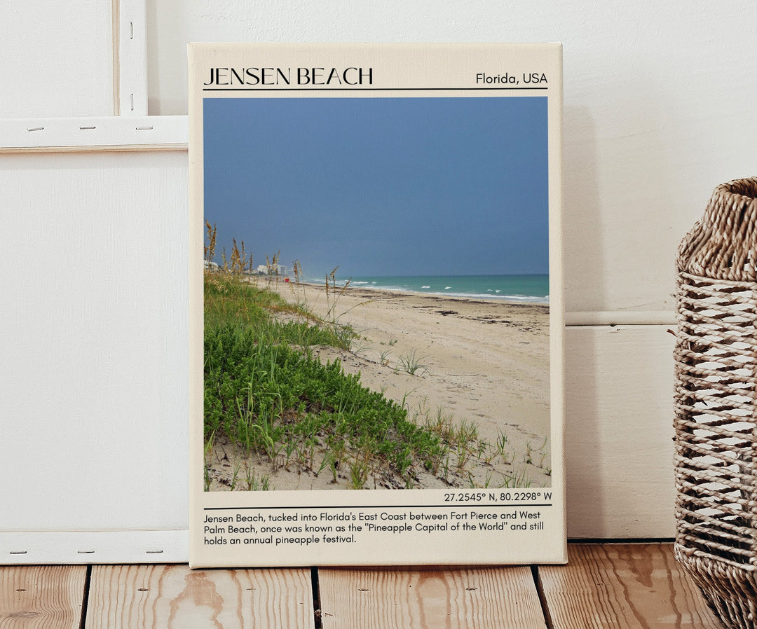 Jensen Beach, Florida, USA, Travel Poster Print, City Art Print, city colour palette, Jensen Beach art, Jensen Beach map, Florida poster, Jensen Beach wall art, Jensen Beach photo, Jensen Beach artwork, Jensen Beach travel