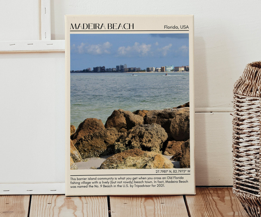 Madeira Beach travel, Madeira Beach wall art, Madeira Beach poster, Florida poster, Madeira Beach artwork, Madeira Beach map, city art print, Madeira Beach painting, Madeira Beach photo, travel poster print.