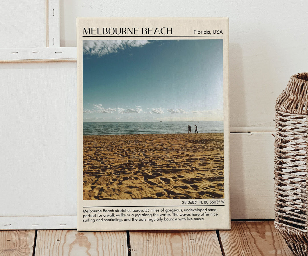 Melbourne Beach travel, Melbourne Beach wall art, Melbourne Beach poster, Florida poster, Melbourne Beach artwork, Melbourne Beach map, city art print, Melbourne Beach painting, Melbourne Beach photo, travel poster print.