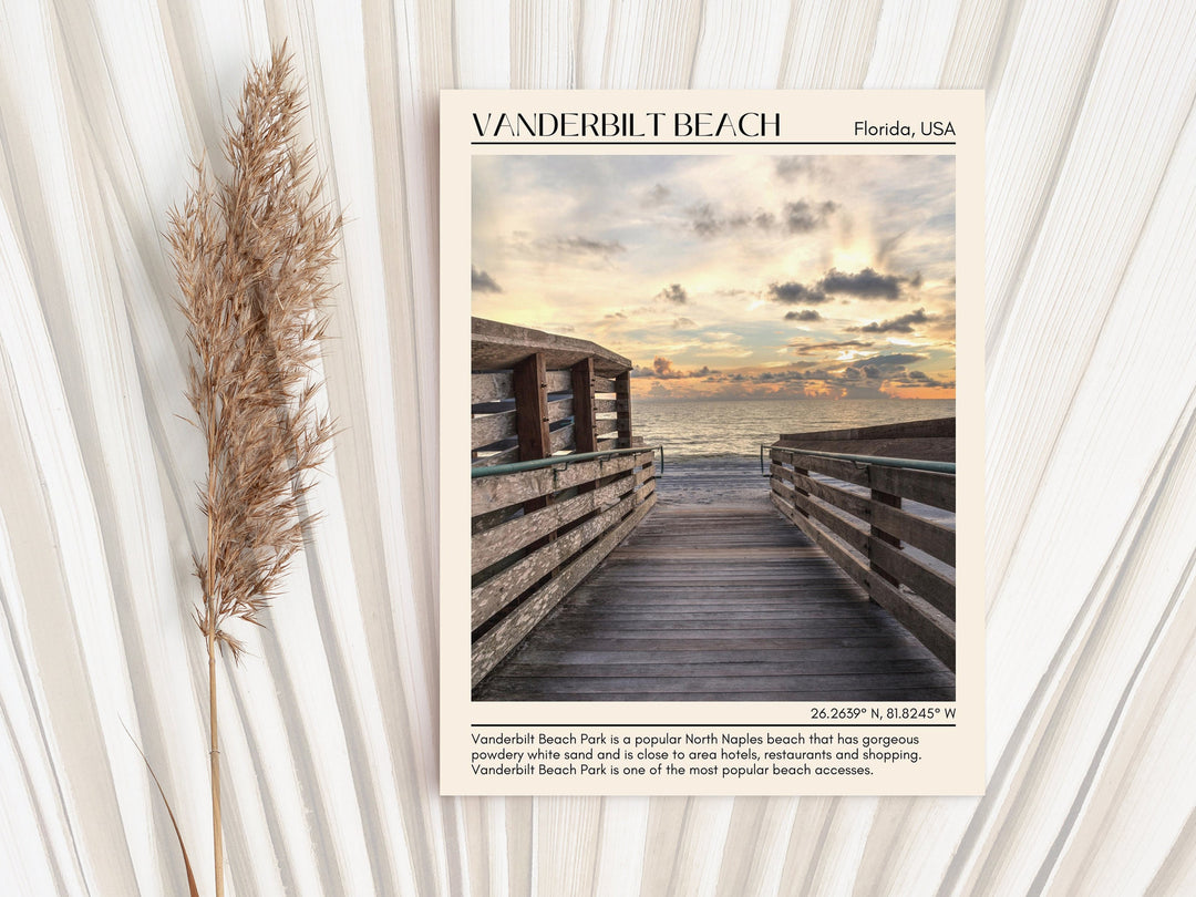 Vanderbilt Beach travel, Florida poster, city art print, Vanderbilt Beach wall art, travel poster print, Vanderbilt Beach map, Vanderbilt Beach photo, Vanderbilt Beach painting, city color palette, Vanderbilt Beach artwork.