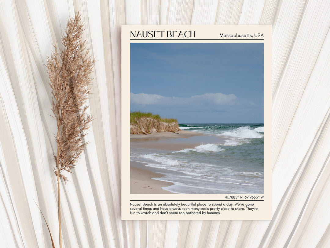 Nauset Beach travel, Nauset Beach art, Nauset Beach poster, Nauset Beach painting, Massachusetts poster, Nauset Beach wall art, city art print, Nauset Beach photo, Nauset Beach artwork, travel poster print.