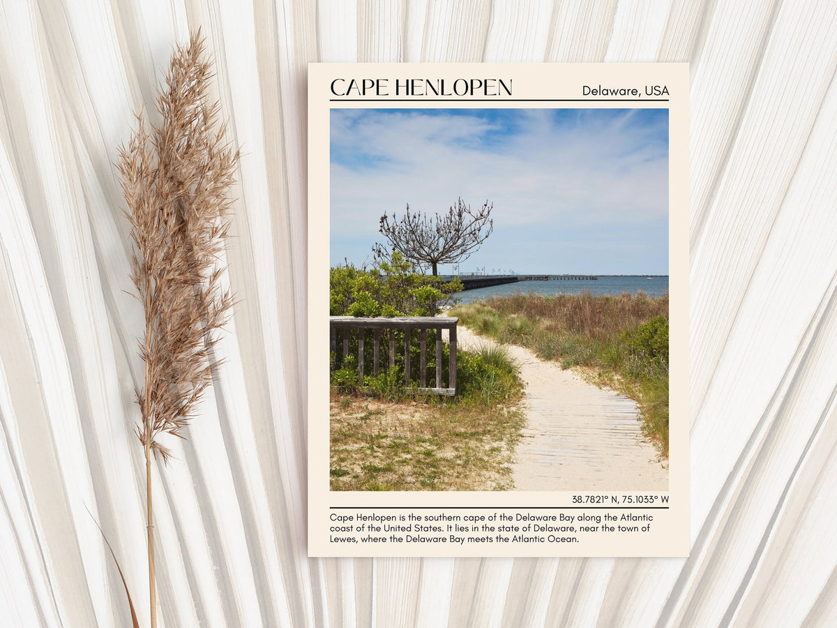 Travel Poster Print, City Art Print, city colour palette, Cape Henlopen art, Cape Henlopen map, Cape Henlopen painting, Connecticut poster, Cape Henlopen wall art, Cape Henlopen photo, Cape Henlopen artwork