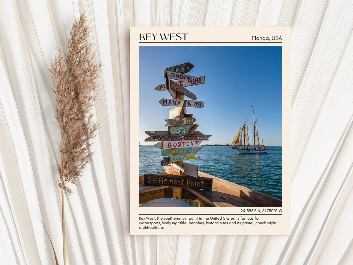 Key West travel, Key West wall art, Key West poster, Florida poster, Key West artwork, Key West map, city art print, Key West painting, Key West photo, travel poster print.