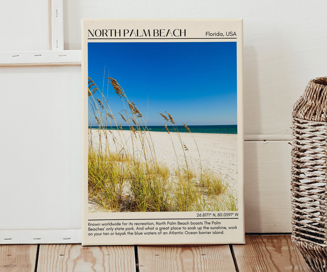 North Palm Beach travel, Florida poster, North Palm Beach art, city art print, North Palm Beach wall decor, North Palm Beach photo, North Palm Beach painting, North Palm Beach wall art, North Palm Beach map, travel poster print