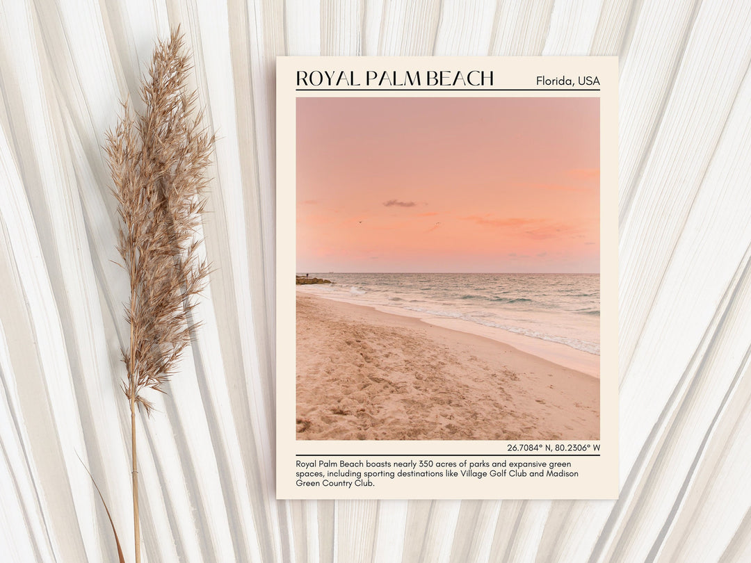 Royal Palm Beach travel, Florida poster, Royal Palm Beach art, city art print, Royal Palm Beach wall decor, Royal Palm Beach photo, Royal Palm Beach painting, Royal Palm Beach wall art, Royal Palm Beach map, travel poster print.