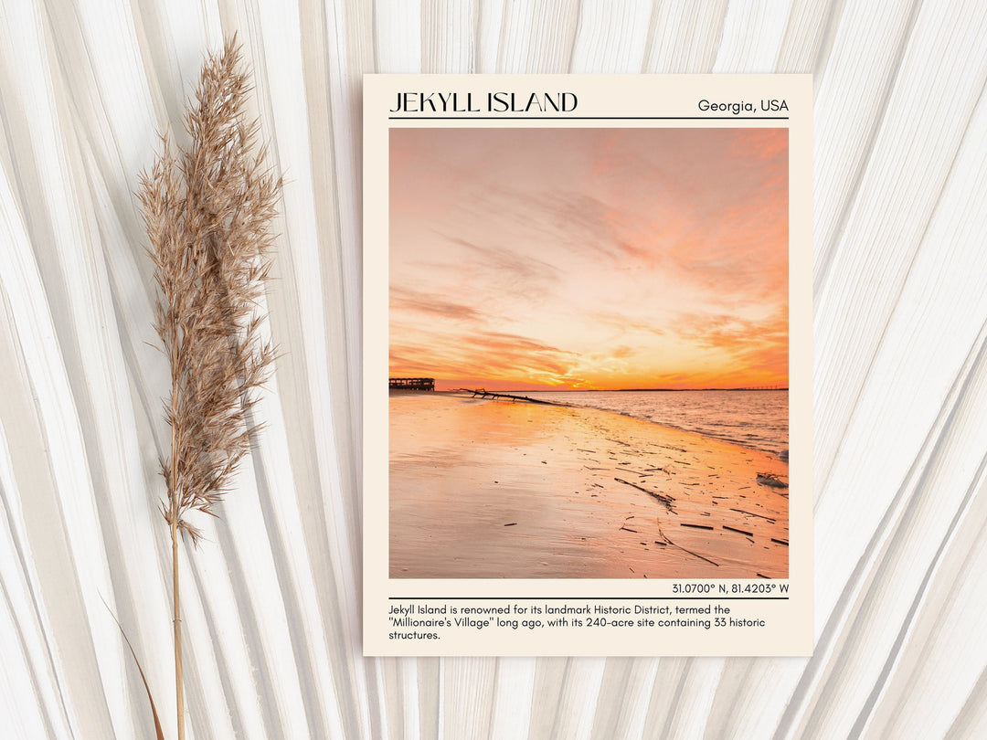 Jekyll Island travel, Georgia poster, city art print, Jekyll Island wall art, travel poster print, Jekyll Island map, Jekyll Island photo, Jekyll Island painting, city color palette, Jekyll Island artwork.