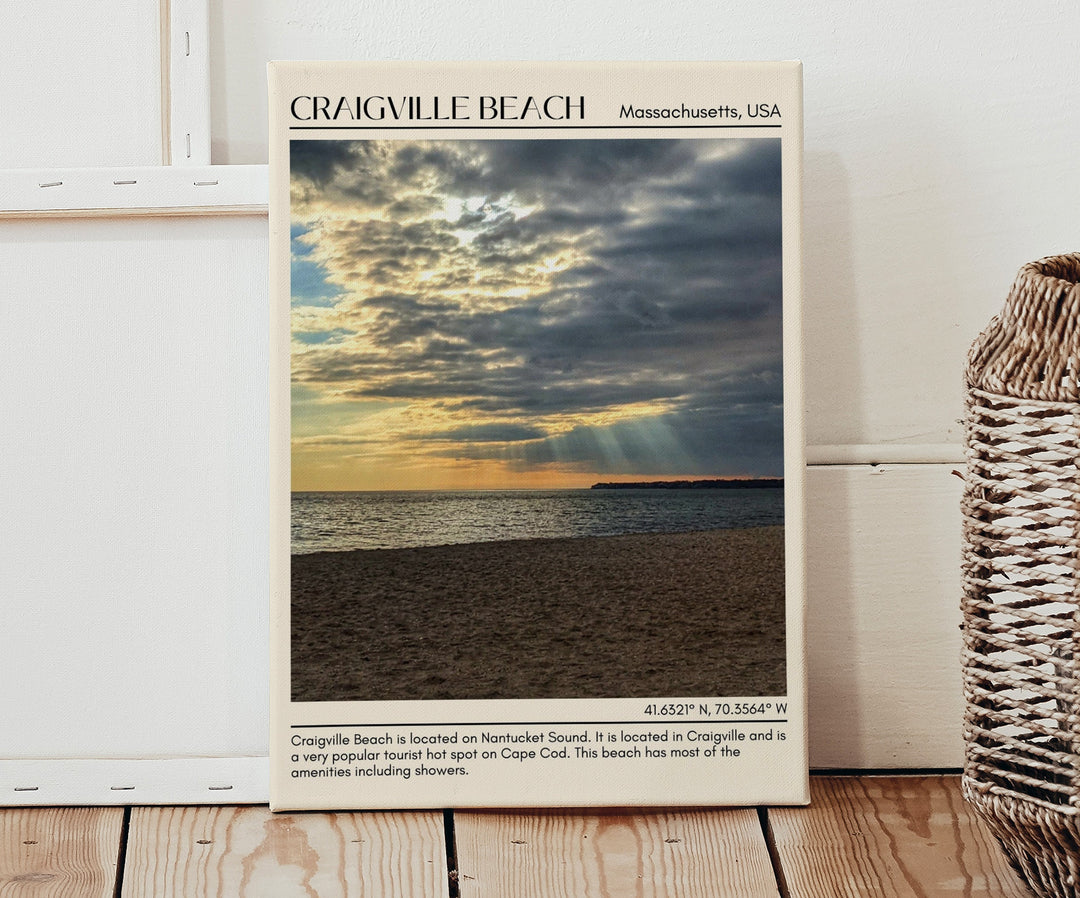 Craigville Beach activities, Massachusetts travel, Craigville Beach art, city posters, beach wall decor, Craigville Beach map, city art prints, coastal artwork, Massachusetts posters, Craigville Beach photo.