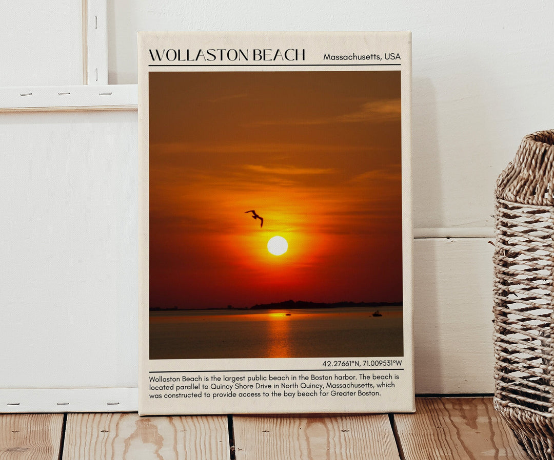 Wollaston Beach travel, Wollaston Beach art, Wollaston Beach poster, Wollaston Beach painting, Massachusetts poster, Wollaston Beach wall art, city art print, Wollaston Beach photo, Wollaston Beach artwork, travel poster print.