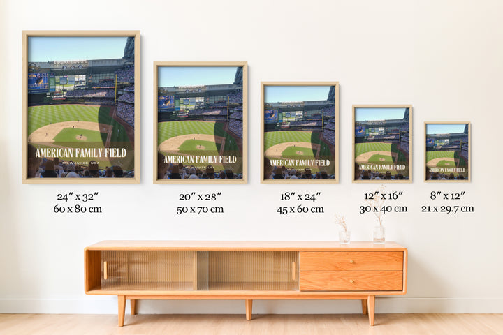 American Family Field Stadium Baseball Wall Art