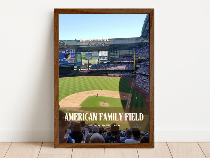 American Family Field Stadium Baseball Wall Art