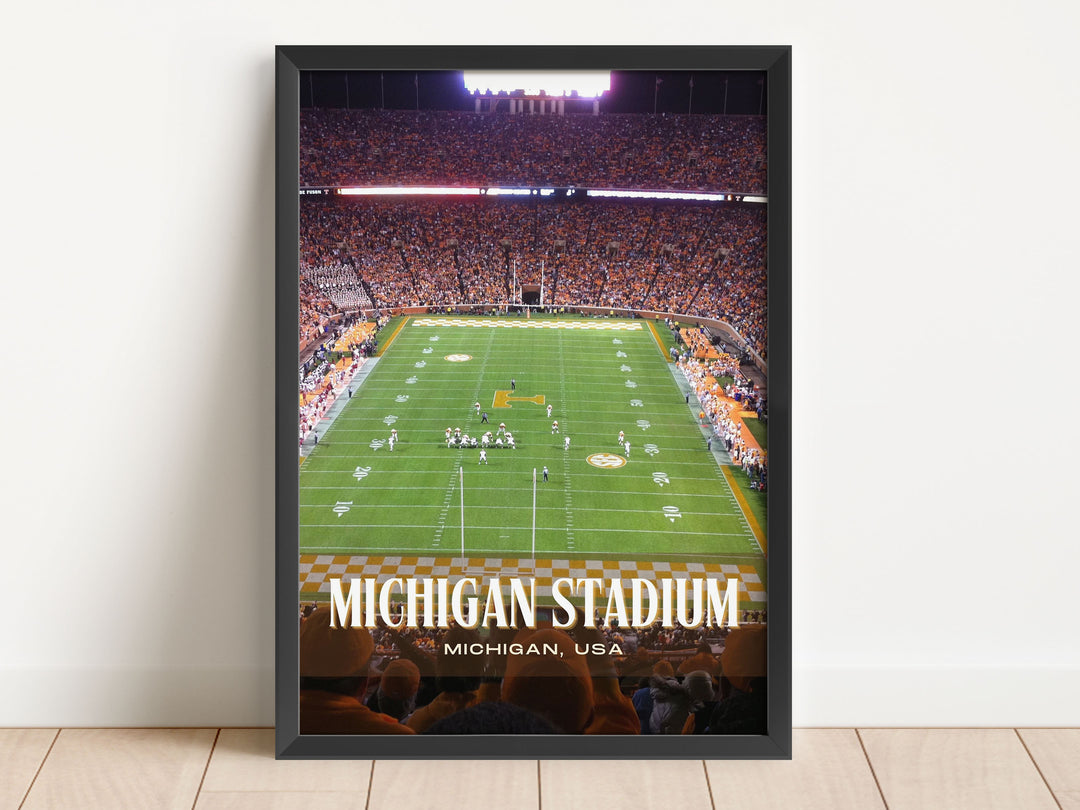 Michigan Stadium Football Wall Art