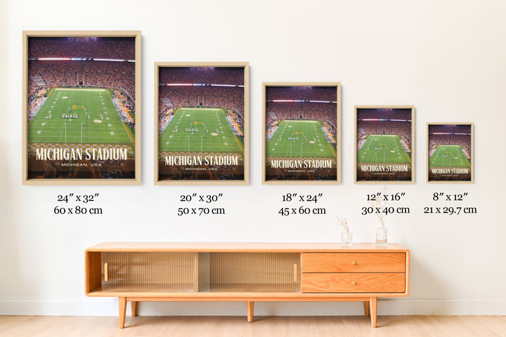 Michigan Stadium Football Wall Art