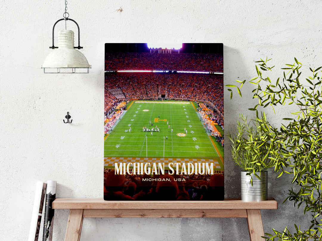 Michigan Stadium Football Wall Art