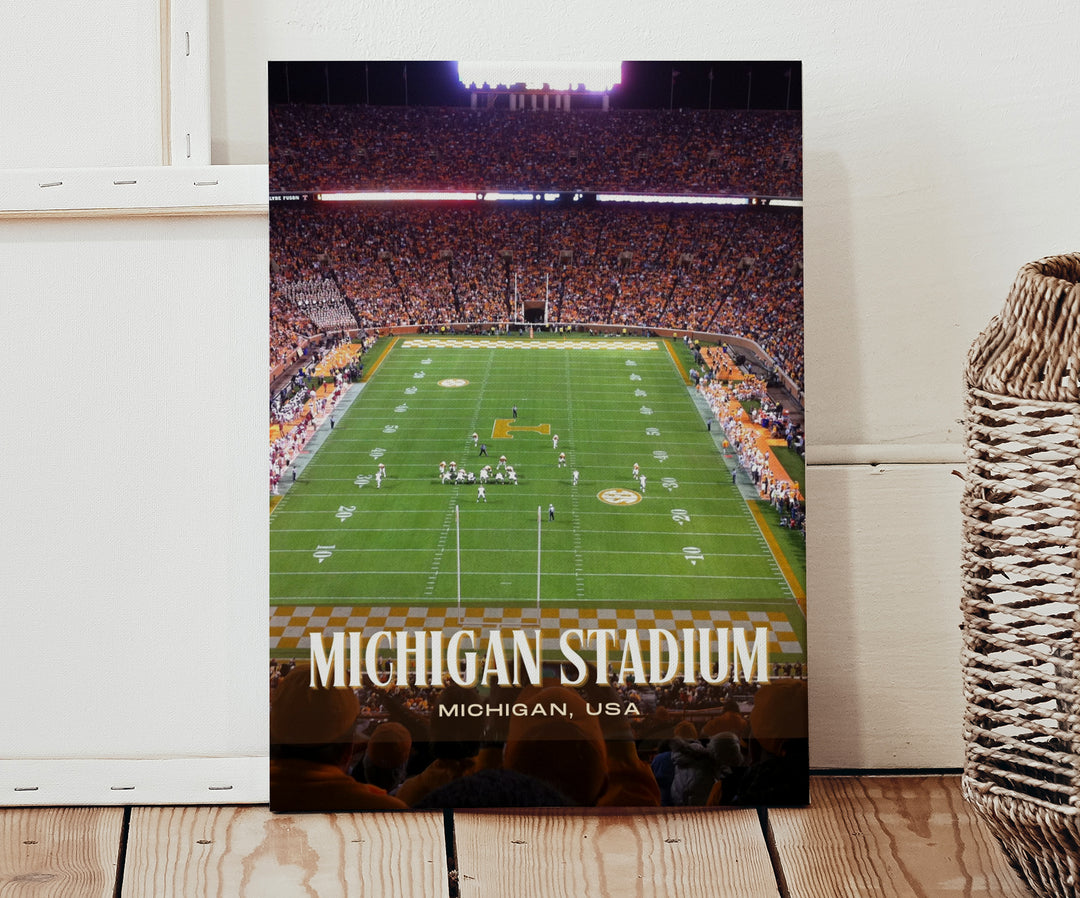 Michigan Stadium Football Wall Art